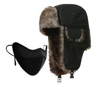 HDGSAFD 1 Chapeau De Protection Auditive Et 1 Masque Coupe-Vent, Chapeau d'hiver Chaud, Chapeau Imperméable, Chapeau en Peluche Douce, Produits D'Extérieur d'hiver