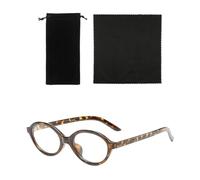 HDGSAFD 1 Morceau De Lunettes, Avec 1 Morceau De Sac À Lunettes Et 1 Morceau De Tissu À Lunettes, Lunettes Rétro, Lunettes À Monture Ronde, Lunettes De Jeu Informatique