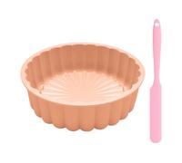 HDGSAFD 1 moule à gâteau, 1 spatule longue, moule à pâtisserie en silicone, moule à gâteau cannelé, moule à gâteau texturé, moule à pâtisserie DIY