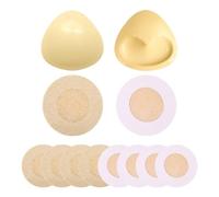 HDGSAFD 1 Paire De Coussinets D'Allaitement En Éponge Autocollants Et 5 Paires De Coussinets De Soutien-Gorge Couleur Peau, Inserts De Soutien-Gorge, Accessoires De Sous-Vêtements
