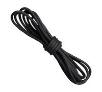 HDGSAFD 1 paire de lacets noirs en cuir, lacets de baskets, lacets élastiques pour baskets, lacets élastiques pour chaussures lâches, Noir , Taille unique