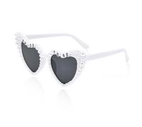 HDGSAFD 1 paire de lunettes de soleil de mariée, accessoires de mariée, lunettes en forme de cœur, lunettes de soleil, décoration de mariage, accessoires pour les yeux