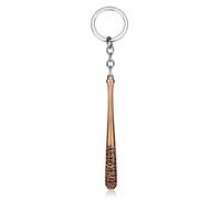 HDGSAFD 1 pendentif porte-clés batte de baseball, pendentif sac à dos, tendance et créatif, convient pour sacs à dos et porte-clés, Cuivre Rouge, 10 x 1 cm