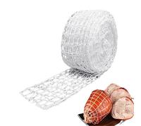 HDGSAFD 1 rouleau (5 mètres) de filet de cuisson pour viande de porc grillée, sac en filet pour aliments cuits, filet en coton pour barbecue, rouleau de filet de viande cuite, ficelle de nouage pour