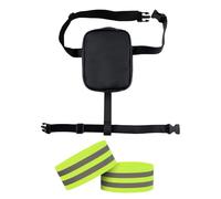 HDGSAFD 1 Sac De Taille De Cyclisme Et 1 Paire De Dragonnes Réfléchissantes, Sac De Jambe Étanche De Grande Capacité, À La Course Et Aux Voyages.