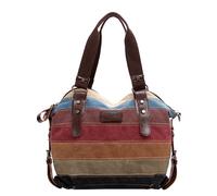 HDGSAFD 1 sac en toile à rayures arc-en-ciel - Sac à main et sac à bandoulière pour femme - Sac à main pour femme - Sac Hobo pour femme - Sac en toile - Sac de transport pour femme - Sac de luxe,
