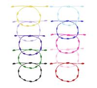 HDGSAFD 10 Bracelets Tressés À Sept Nœuds, Bijoux Tissés À La Main, Bracelets Porte-Bonheur, Cadeaux pour Amis (10 Couleurs).