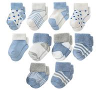 HDGSAFD 10 Paires De Chaussettes Pour Bébé, Chaussettes En Polaire D'Hiver, Chaussettes Chaudes, Chaussettes Pour Bébé Mi-Mollet, Chaussettes Douces Et Épaisses