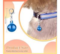 HDGSAFD 10 Pièces De Pendentifs Cloche Et 8 Pièces De Jouets À Ressort, Animaux De Compagnie avec Lesquels Jouer Et Soulager Les Outils D'Ennui, Accessoires De Bague De Cou DIY.