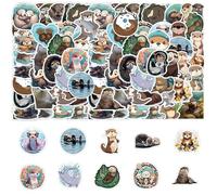 HDGSAFD 100 Autocollants Graffiti Loutre, Autocollants De Dessin Animé Mignons, Autocollants Intéressants, Peuvent Être Utilisés pour Décorer des Valises, des Guitares Et des Bouteilles d'eau
