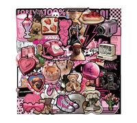 HDGSAFD 105 Morceaux D'Autocollants De Graffiti, Autocollants Auto-Adhésifs Personnalisés Créatifs, Autocollants D'Album, Tasses À Eau Bricolage, Sacs, Autocollants Amusants.