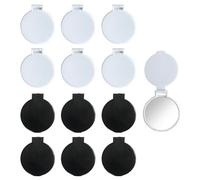 HDGSAFD 12 Pièces Mini Miroir Rond, Miroir De Maquillage Portable, Miroir Pliable, Fournitures De Voyage, Miroir De Maquillage pour Femmes.