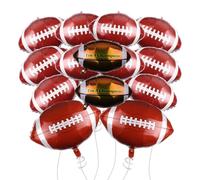 HDGSAFD 14 Morceaux De Ballons De Rugby, Ballons De Film en Aluminium, Ballons De Décoration De Fête, Décorations De Fête À Thème Sportif.