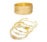 HDGSAFD 15 Bracelets en Spirale, Bracelets Ouverts Rétro, Bracelets Multicouches, Bijoux pour Femmes À La Mode, Vêtements Quotidiens avec Accessoires.