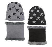 HDGSAFD 2 Ensembles De Chapeaux Et Écharpes Tricotés, Produits D'Hiver Chauds Pour Enfants, Chapeaux Polaires Coupe-Vent, Cache-Cou