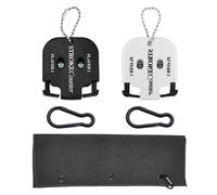 HDGSAFD 2 Marqueurs, 2 Boucles De Suspension Et 1 Serviette, Accessoires De Golf, Adaptés pour Marquer sur Le Parcours (Noir, Blanc).