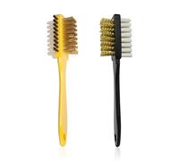 HDGSAFD 2 Morceaux De Brosse De Nettoyage De Chaussures, Pinceau À Chaussures À Trois Faces, Outils De Soins Aux Chaussures, Outils De Nettoyage De Chaussures, Accessoires De Chaussures.