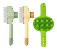 HDGSAFD 2 Morceaux De Peigne De Massage pour Animaux De Compagnie, 1 Morceau D'Ensemble De Massage en Silicone, Peigne De Nettoyage des Poils d'animaux, Fournitures pour Animaux De Compagnie.