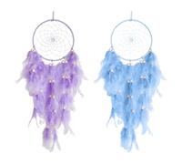 HDGSAFD 2 Morceaux De Pendentifs De Recettes De Rêve, Pendentifs en Plumes, Pendentifs Décoratifs Créatifs, Décorations De Pièce, Artisanat Tissé.