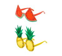 HDGSAFD 2 Morceaux De Verres De Fruits, Verres D'Ananas Pastèque, Verres D'Été Amusants, Hommes Et Femmes Universels, Verres Drôles Créatifs, Verres De Fête Hawaïens.