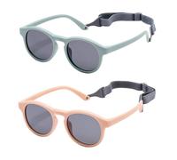 HDGSAFD 2 Morceaux De Verres En Silicone Pour Enfants, Lunettes De Soleil Pour Enfants, Lunettes De Soleil Longes, Équipement De Voyage En Plein Air, Équipement De Protection Solaire.
