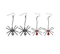 HDGSAFD 2 Paires De Boucles d'oreilles Araignée Amusantes, Boucles d'oreilles Gothiques À La Mode, Accessoires De Jeu De Rôle