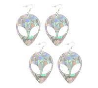 HDGSAFD 2 Paires De Boucles d'oreilles Extraterrestres, De Boucles d'oreilles De Personnalité Créative, De Boucles d'oreilles De Pendentif Simple, D'Accessoires De Vêtements De Fête.