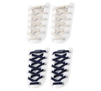 HDGSAFD 2 Paires De Lacets Élastiques À Nouer Librement, Fixateurs De Boucles De Lacets, Accessoires Pour Chaussures De Sport, Conception Réglable, Adaptés Aux Adultes Et Aux Enfants.