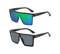 HDGSAFD 2 Paires De Lunettes De Soleil, Lunettes De Soleil Tendance, Lunettes De Cyclisme En Plein Air, Lunettes De Protection Solaire Pour La Pêche, Accessoires Photo De Voyage.
