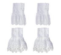 HDGSAFD 2 Paires De Manches, Manchettes En Dentelle Blanche, Fausses Manches Pour Femmes, Manchettes À La Mode Exquises, Décoration De Vêtements