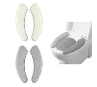 HDGSAFD 2 Paires De Sièges De Toilettes Autocollants, Sièges De Toilettes en Peluche, Sièges De Toilettes d'hiver, Accessoires De Toilettes, Réutilisables