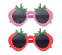 HDGSAFD 2 Paires De Verres À Fraise, Lunettes De Style Mignonnes, Verres Amusants, Verres De Fête, Accessoires Photo.
