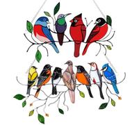 HDGSAFD 2 Pièces D'Ornements Suspendus d'oiseaux, Pendentifs d'oiseaux, Pendentifs De Décoration De Maison, De Jardin, De Cour, Ornements Suspendus Rétro D'Extérieur