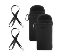 HDGSAFD 2 Pièces Sac De Téléphone Portable Noir, Sac De Téléphone Mobile Imperméable, Mini Sac À Bandoulière, Sac À Bandoulière Portable, Étui De Téléphone Portable.
