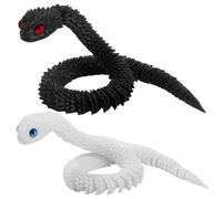 HDGSAFD 2 Pièces Toys De Serpent, Serpent Imprimé en 3D, Modèle Animal Simulé, Jouets Créatifs, Décorations De Bureau.