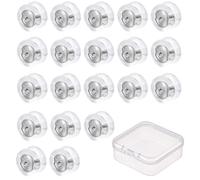 HDGSAFD 20 Pièces D'Accessoires De Boucles d'oreilles Et 1 Boîte De Rangement, Bouchons d'oreilles en Silicone, Bouchons d'oreilles Anti-Chute, Accessoires De Boucles d'oreilles De Remplacement