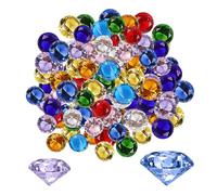 HDGSAFD 200 g de diamants, pierres précieuses en plastique, fausses pierres précieuses, cristal pour enfants, chasse au trésor, pierres précieuses acryliques pour enfants, jouets en diamant, pierres