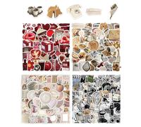 HDGSAFD 226 Autocollants Rétro, Autocollants Créatifs, Autocollants Décoratifs pour Filles, Autocollants Imperméables, Peuvent Décorer des Étuis De Téléphones Portables, des Ordinateurs, des Bagages