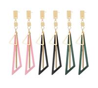HDGSAFD 3 Paires De Boucles d'oreilles Triangle Géométrique, Boucles d'oreilles Creuses, Boucles d'oreilles Simples À La Mode, Boucles d'oreilles Longues Pendantes, Bijoux pour Femmes