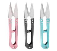 HDGSAFD 3 Paires De Ciseaux en Forme De U De Fil, Ciseaux De Tailleur De Couture De Vêtements, Outils De Couture À Domicile, Ciseaux d'art De Jardin Botanique, Ciseaux De Coupe De Fleurs en Pot.