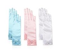 HDGSAFD 3 Paires De S De Costume De Scène Pour Enfants, S De Robe Pour Enfants, S Longs En Satin, Accessoires De Jeu De Rôle