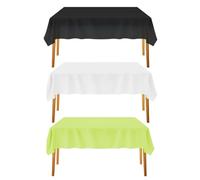 HDGSAFD 3 Pièces Nappes Rectangulaires, Nappe Décorative De Fête, Décoration De Table À Manger, Nappe en Plastique Imperméable, Fournitures De Fête.