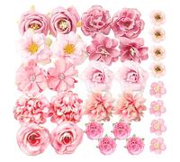 HDGSAFD 30 Fleurs de Simulation Décoratives pour Gâteaux, Photographie, Accessoires de Bricolage, Positionnement Familial - Artificiels