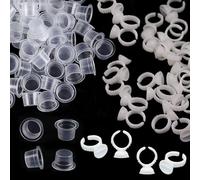 HDGSAFD 300 Pièces Couvercle d'encre De Tatouage, Mini Capuchon d'encre en Plastique, Petit Récipient Créatif À Encre, Mini Conteneur Multifonction, Couvercle À Encre Pratique en Plein Air.