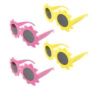 HDGSAFD 4 Morceaux De Lunettes en Forme De Soleil, Lunettes Drôles Créatives, Accessoires Photo, Verres De Fête, Accessoires De Costumes.