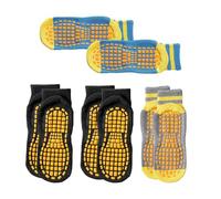 HDGSAFD 4 Paires De Chaussettes Antidérapantes Pour Enfants, Chaussettes De Trampoline, Chaussettes À Pois Antidérapantes, Chaussettes De Sol D'Intérieur, Chaussettes De Yoga D'Entraînement