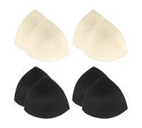 HDGSAFD 4 Paires De Coussinets De Poitrine Triangulaires En Éponge, Coussinets De Sous-Vêtements Sexy, Coussinets De Poitrine En Éponge Lavables En Machine, Coussinets De Poitrine Pour La Natation.