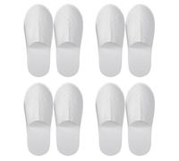 HDGSAFD 4 Paires De Pantoufles Invités, De Pantoufles Intérieures, De Pantoufles Portables, De Pantoufles Respirantes Et Confortables, Adaptées Aux Hôtels, Aux Voyages Et À La Famille.