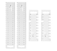 HDGSAFD 4 Pièces Couture Ruler Patchwork, Règle Créative De Longueur en Plastique, Outil De Mesure Multifonctionnel, Accessoires De Mesure De La Couture sur Mesure.