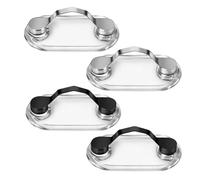 HDGSAFD 4 pièces porte-lunettes magnétique, pince à lunettes broche, crochet à lunettes, porte-lunettes magnétique pour poitrine, porte-carte d'identité, porte-lunettes portable, porte-casque